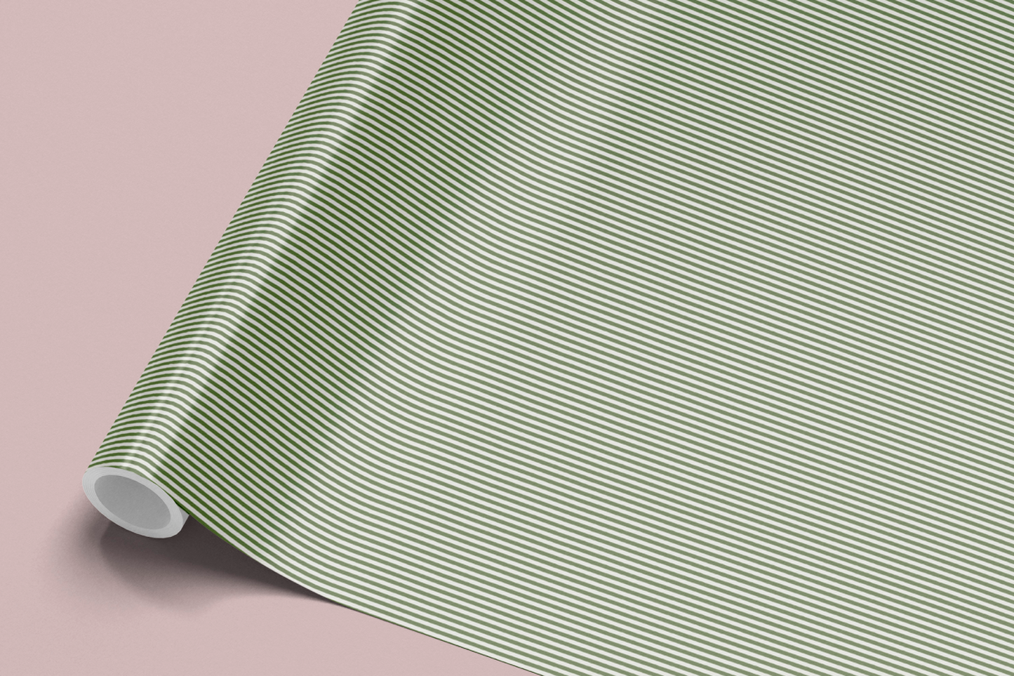 Light Green Mini Candy Striped Wrapping Paper