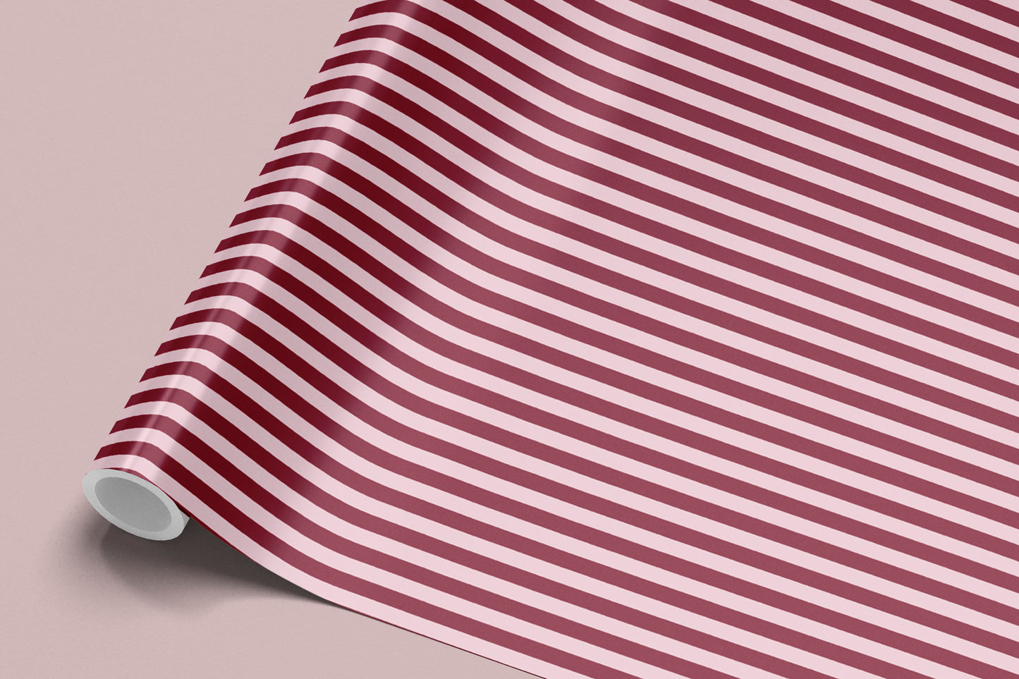 Magenta & Pink Large Stripe Wrapping Paper