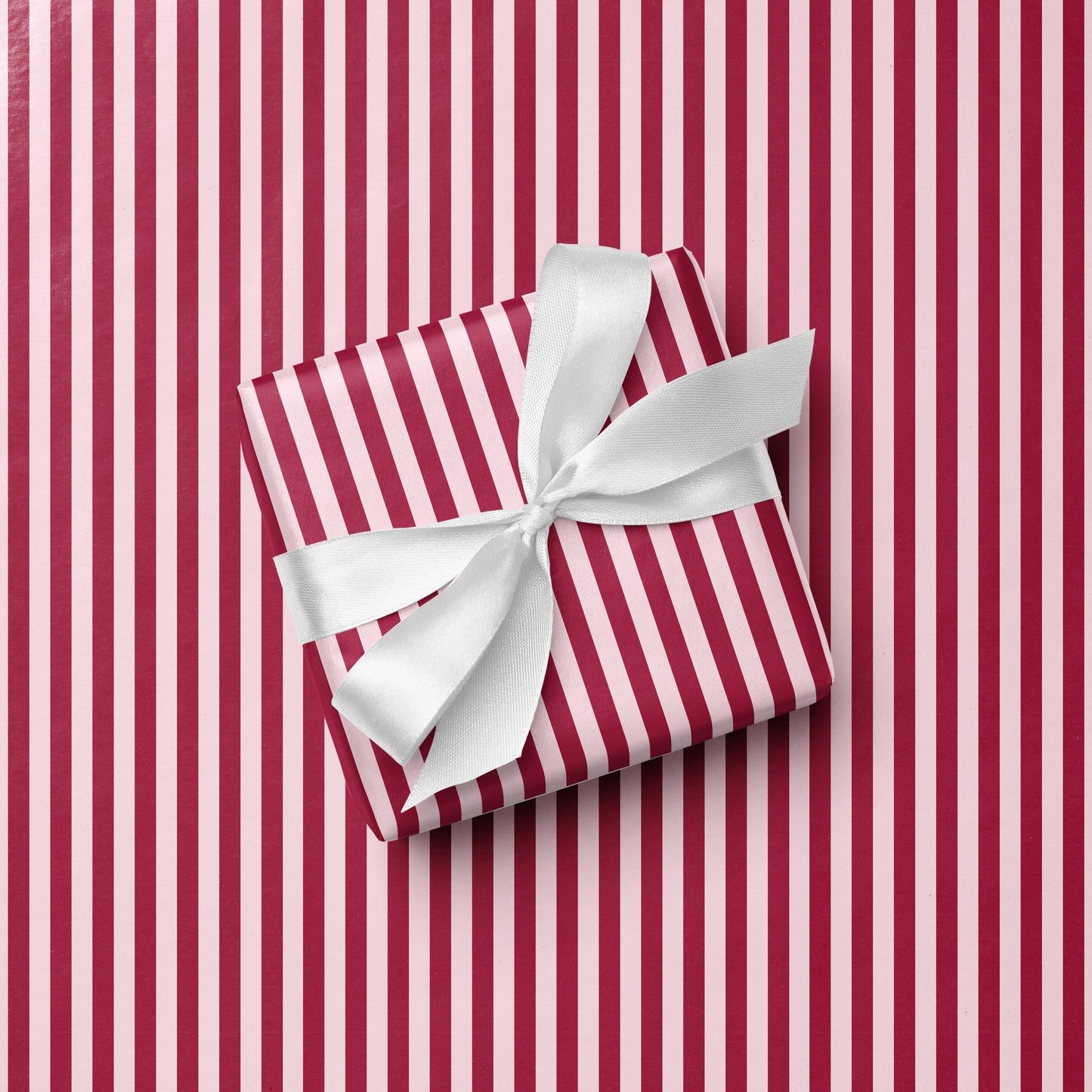 Magenta & Pink Large Stripe Wrapping Paper