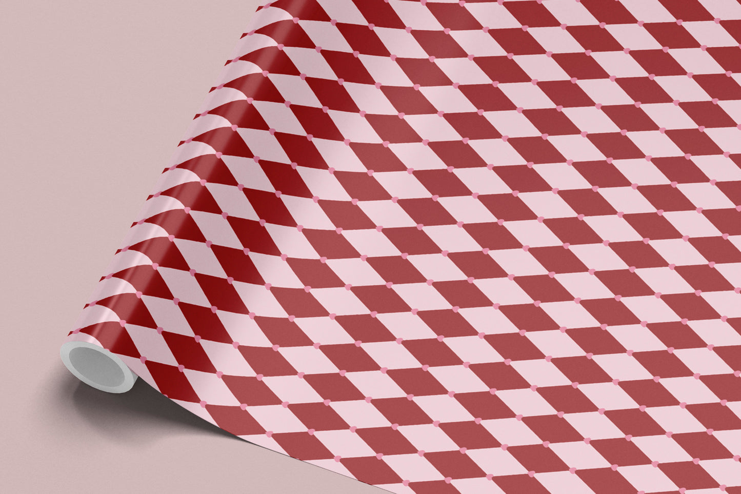 Valentine's Harlequin Wrapping Paper