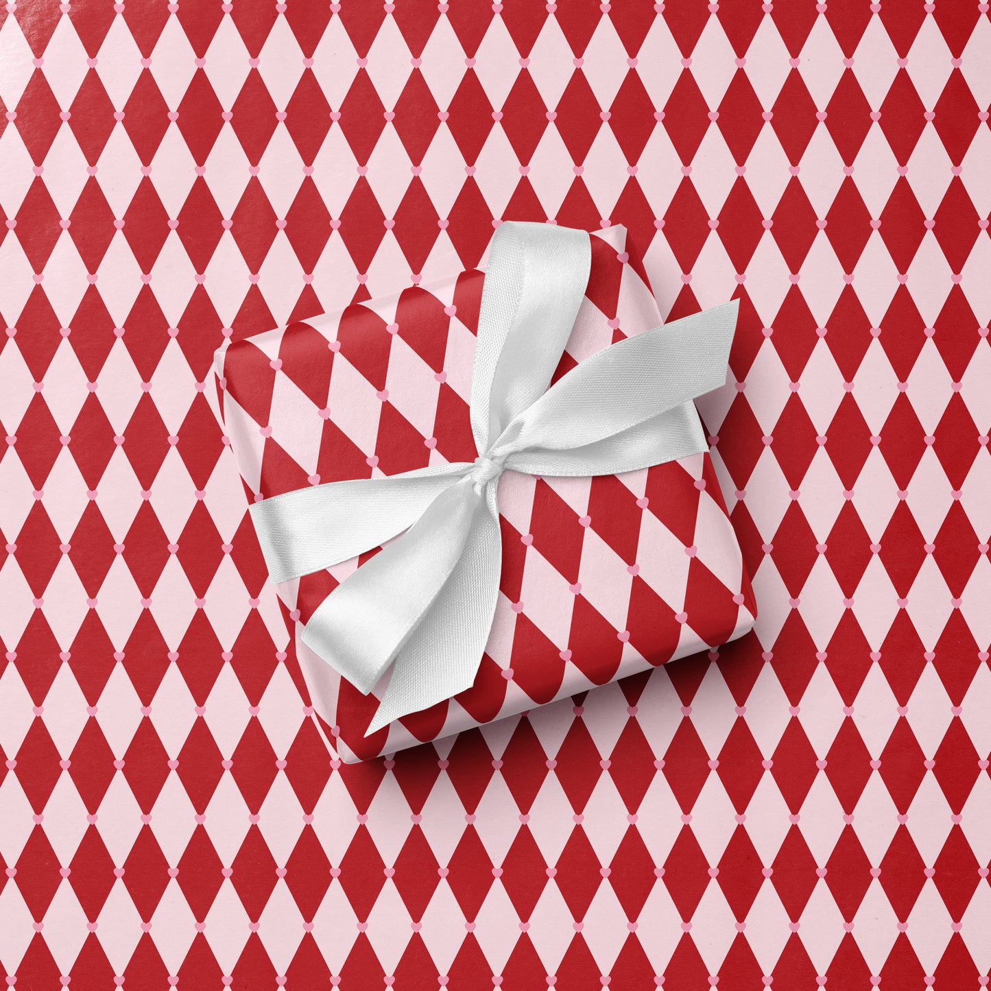 Valentine's Harlequin Wrapping Paper