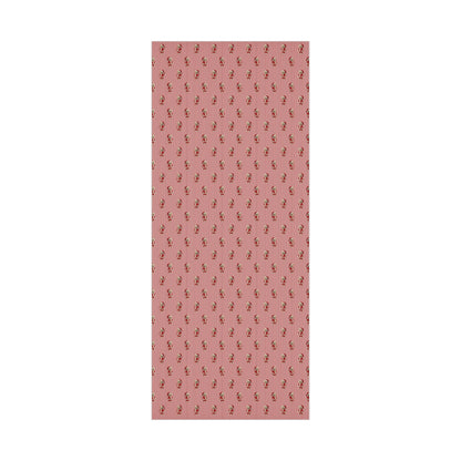 Santa Bear Christmas Wrapping Paper - Red Stripes